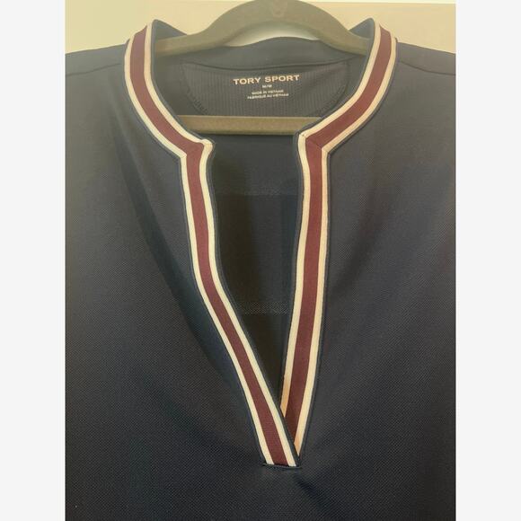 EUC - Tory Sport Tory Burch Sleeveless Tunic Dress in Tory Navy - Size Medium - Picture 3 of 5